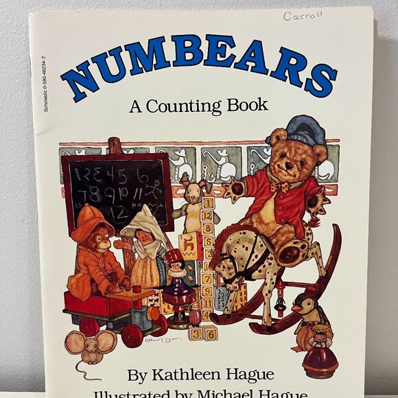 Numbears A Counting Book By Kathleen Hague Illustrated by Michael Hague - Picture 1 of 7